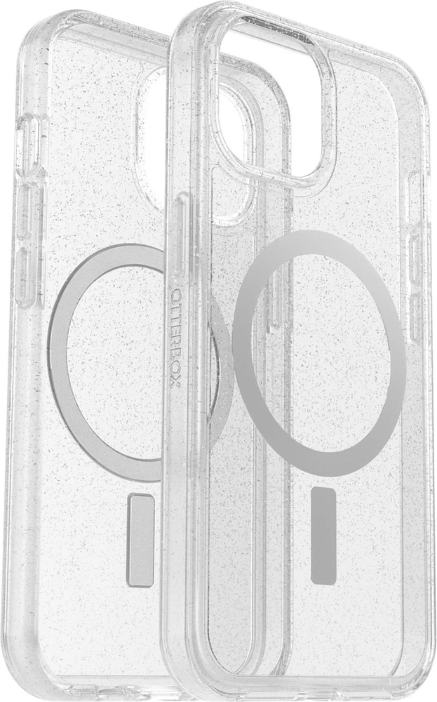 OtterBox 7793117 Étui de Protection Symmetry Clear MagSafe Stardust pour iPhone 15/14/13