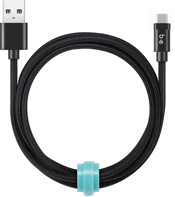 Blu Element B4TCBK Câble Tressé de Charge/Sync USB-C vers USB-A 4ft Noir