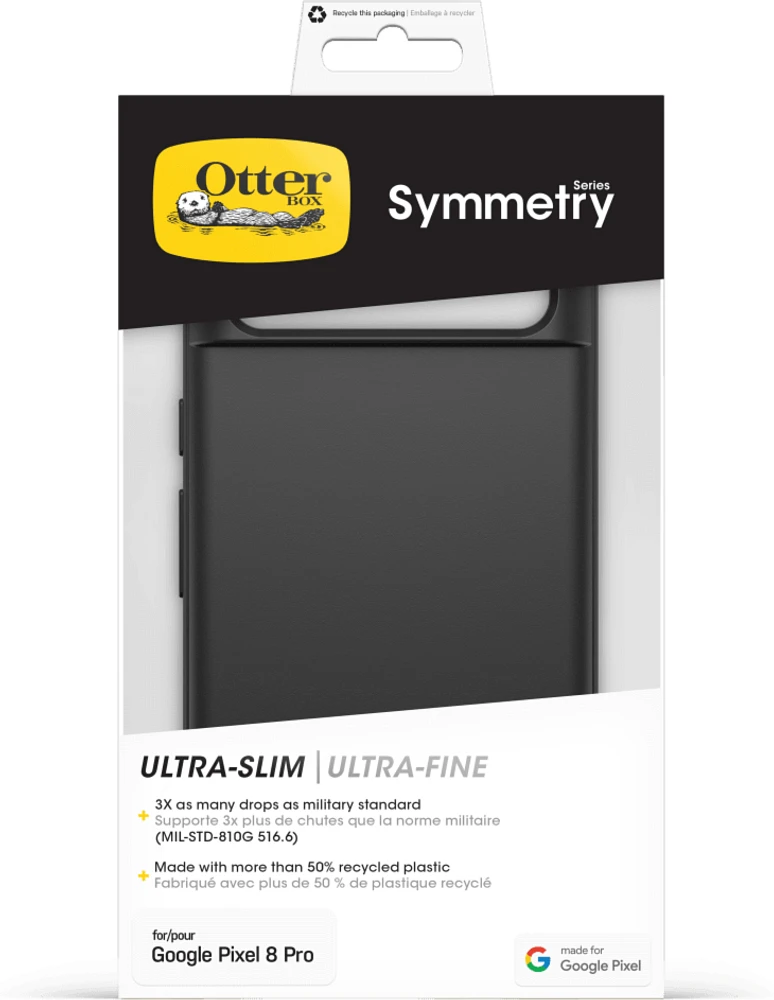 Otterbox - Symmetry Series Case for Google Pixel 8 Pro - Black