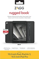 Rugged Book Go Keyboard And Case For Apple Ipad 10.2 / Air 10.5 / Pro 10.5 - Black