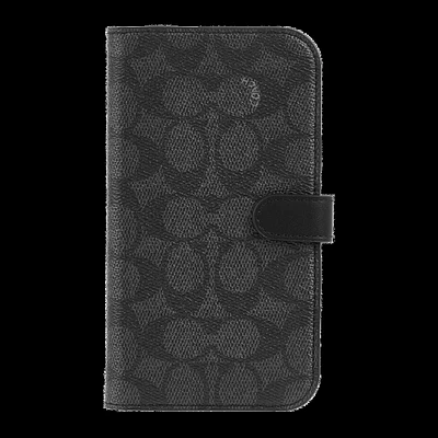 iPhone 15 Plus Coach Folio Signature C Case - Charcoal