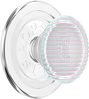PopSockets 807474 PopGrip pour MagSafe Rond avec Anneau Adaptateur Fluted Opalescent