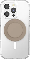 PopSockets 807491 PopGrip pour MagSafe Rond avec Anneau Adaptateur Soft Touch Latte