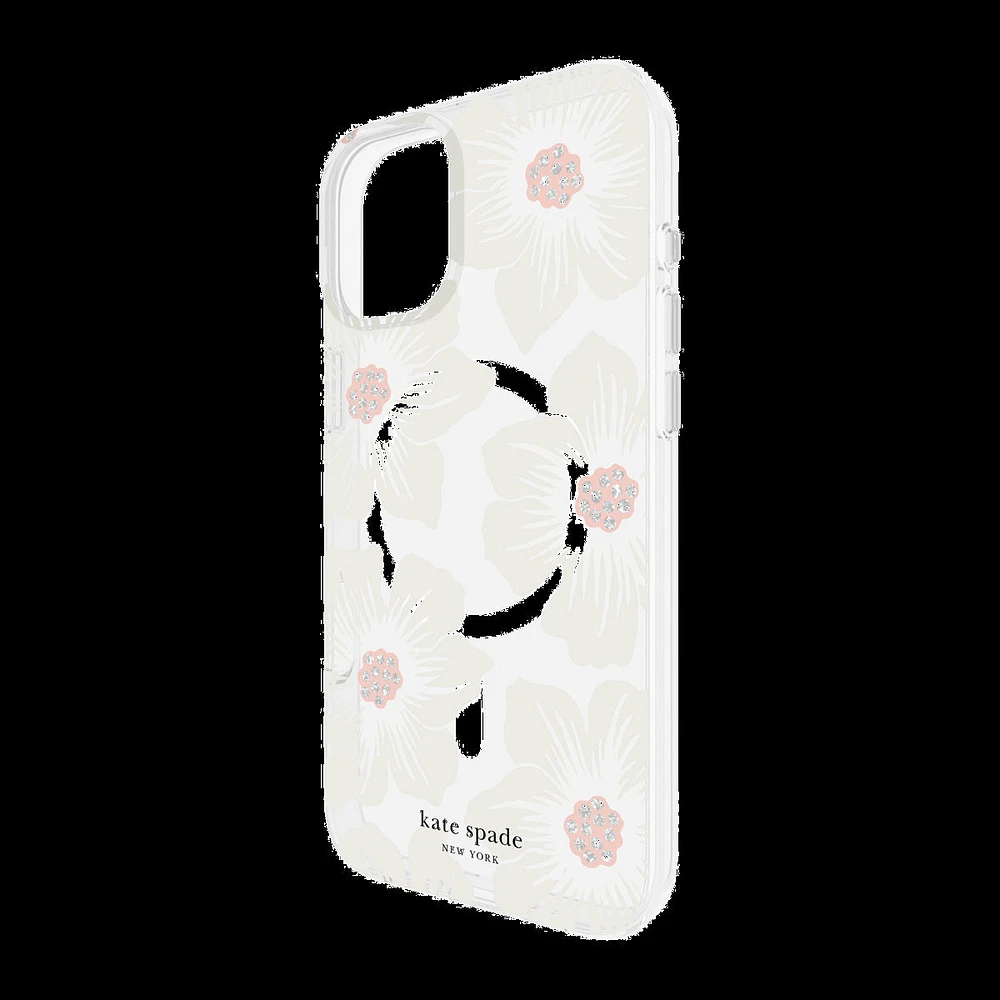 iPhone 16 Plus Kate Spade Protective Prints MagSafe Case - Hollyhock Floral