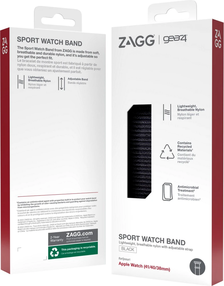 GEAR4 - Apple Watch 38/40/41mm Gear4 Sport Band - Black