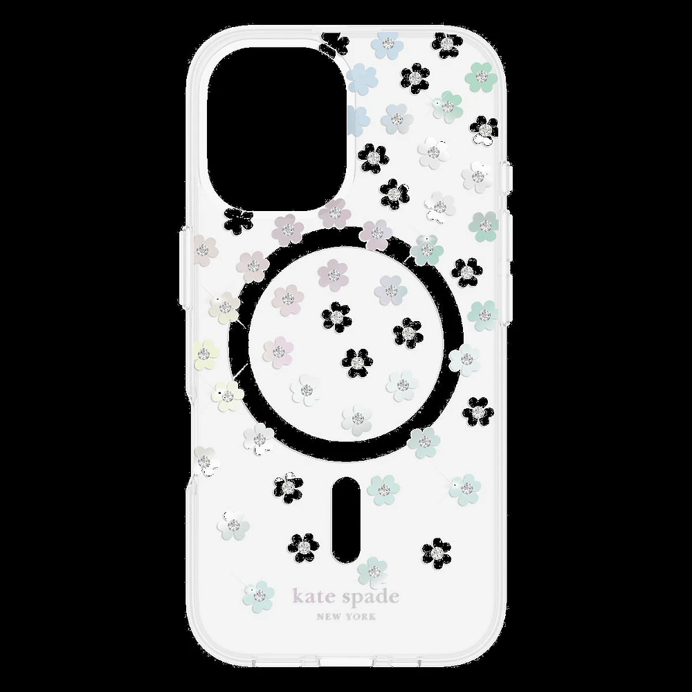 Protective Case w/MagSafe Scattered Flowers for iPhone 16