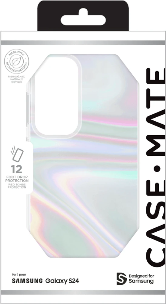 Samsung Galaxy S24 5G Case-Mate Soap Bubble Case - Iridescent