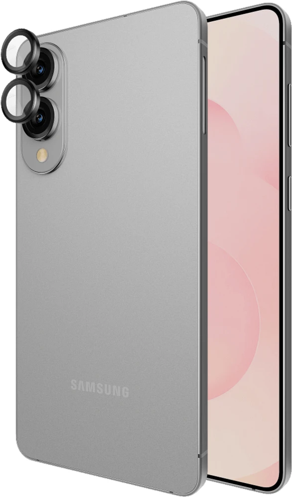 Samsung Galaxy S25 Edge Case-Mate Aluminum Ring Glass Lens Protector - Black