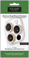 Aluminum Ring Lens Protector Set In Stone Gold for iPhone 16 Pro/Pro Max 6.7