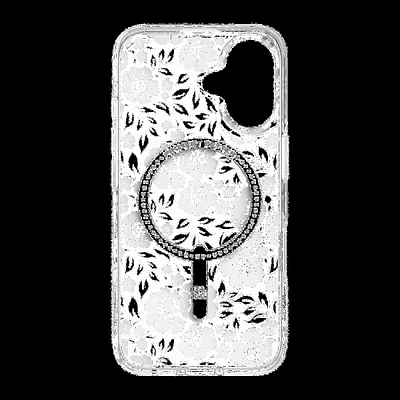 iPhone 16 ZAGG Graphene Milan Snap Case - Floral White