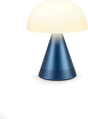 Lexon MINA L AUDIO Large portable LED lamp & 5W Bluetooth Speaker - Dark Blue