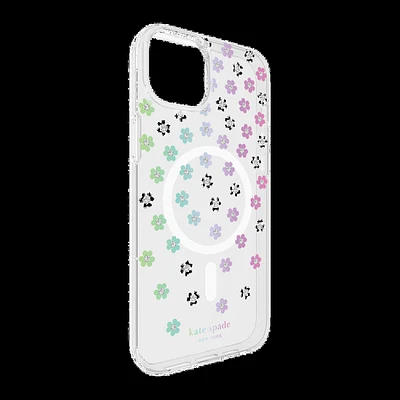 iPhone 15 Plus/14 Plus Kate Spade Protective Hardshell MagSafe Case - Scattered Flowers