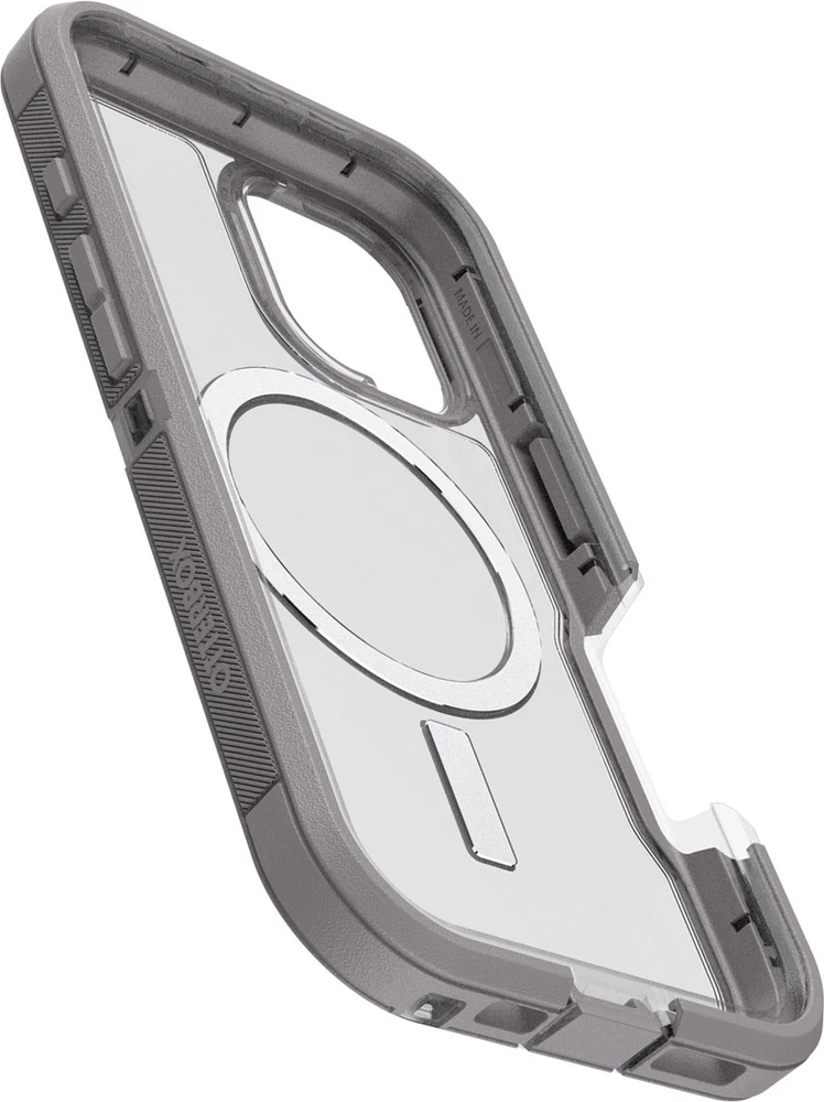 iPhone 16 Otterbox Defender XT Clear Pro w/ MagSafe Series Case - Clear/Grey