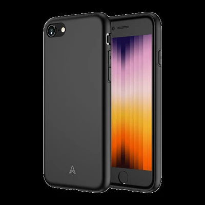 Axessorize Étui Silicone Case Apple iPhone SE (3rd & 2nd Gen) /8 /7 | Noir