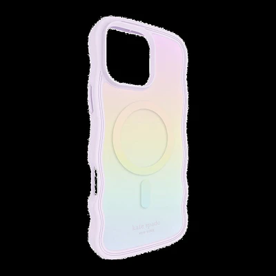 iPhone 16 Pro Max Kate Spade Wavy MagSafe Case - Opal Iridescent
