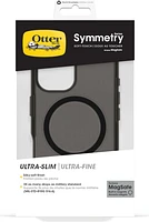 iPhone 16 Otterbox Symmetry Soft Touch w/ MagSafe Series Case - Black - Dark Echo