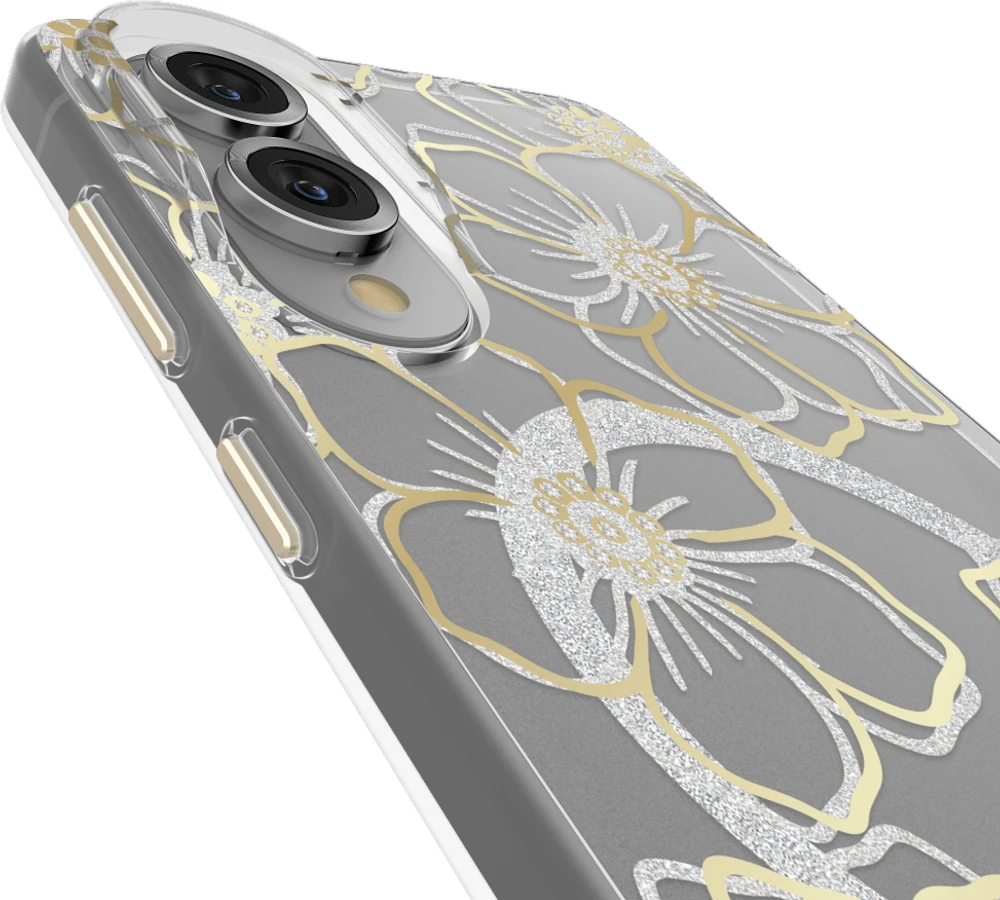 Samsung Galaxy S25 Edge Case-Mate Floral Gems Case w/Magnets - Gold