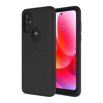 Axessorize PROTech coque anti-choc avec bordures surélevées et une durabilité de niveau militaire pour Motorola Moto G Power 2022