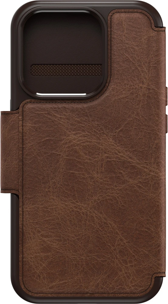 iPhone 15 Pro Otterbox Strada Leather Folio Case - Brown (Espresso)