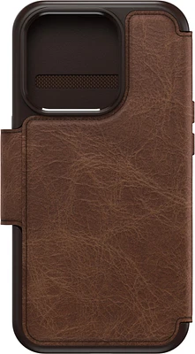 iPhone 15 Pro Otterbox Strada Leather Folio Case - Brown (Espresso)