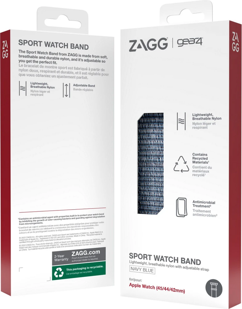 GEAR4 - Apple Watch 42/44/45mm Gear4 Sport Band - Navy Blue