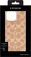 iPhone 16 Pro Max Coach Folio Signature C Case - Tan