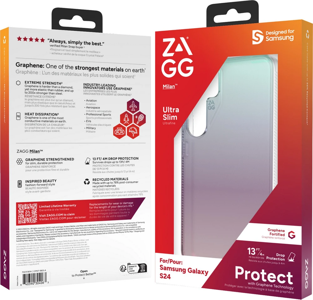 tui Milan de ZAGG (GEAR4) pour Samsung Galaxy S24 5G