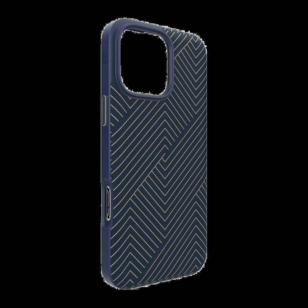 iPhone 16 Pro Max ZAGG Graphene London Snap Case - Navy Gold