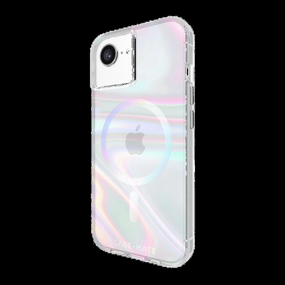 iPhone 16e/15/14/13 Case-Mate Soap Bubble MagSafe Case - Iridescent