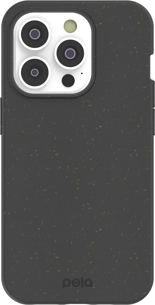 Étui classique écolo compostable Pela – iPhone 14 Pro, noir