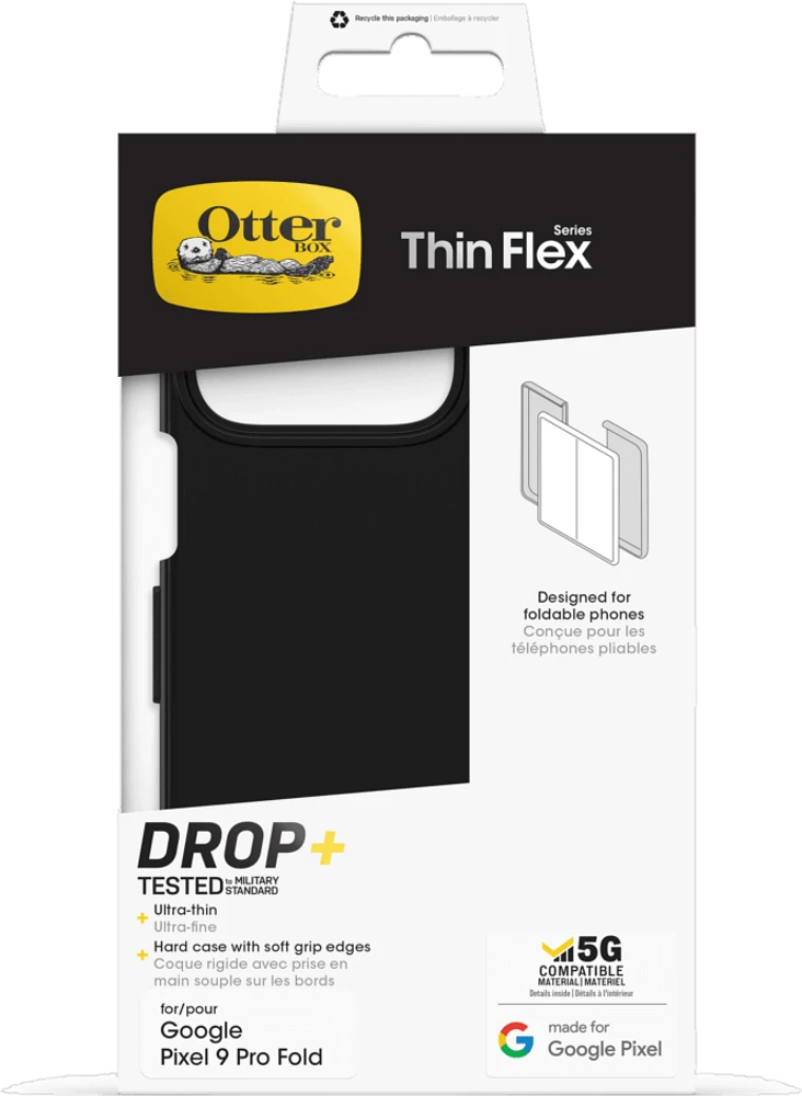 Google Pixel 9 Pro Fold Otterbox Thin Flex Series Case - Black