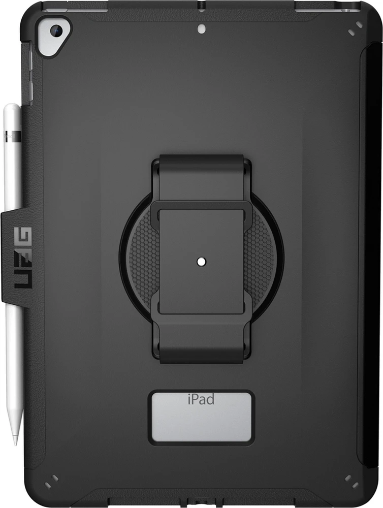 iPad 10.2 (2019-2021) (7th-9th Gen) UAG Black Scout w/Handstrap Case - Black