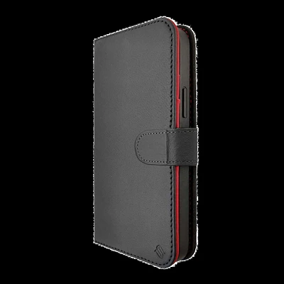 iPhone 15 Pro Max Uunique 2-in-1 Leather Folio & Detachable Back MagSafe Case - Black/Red