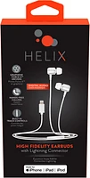 Helix In-Ear Wired Headphones for Apple Lightning Devices - White