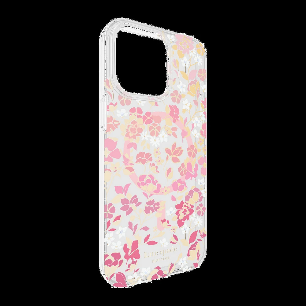 iPhone 15 Pro Max Kate Spade Protective Hardshell MagSafe Case - Flowerbed