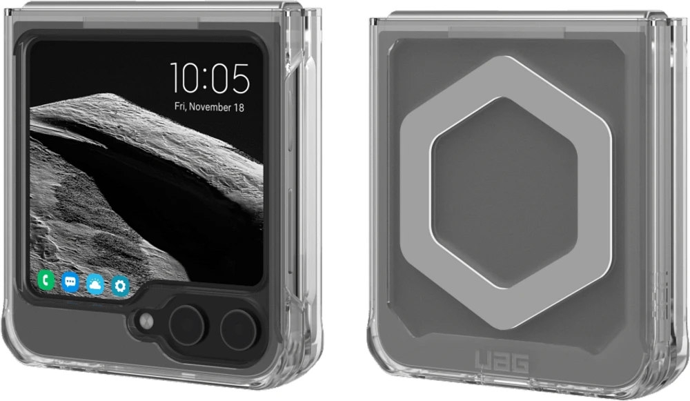 Samsung Galaxy Z Flip6 UAG Plyo Pro Case w/MagSafe - Ice/Silver