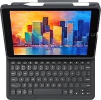 ZAGG -  Pro Keys Case for Apple iPad 10.2in (2021-2019) - Black/Grey