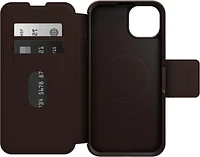 iPhone 15 Plus Otterbox Strada Leather Folio Case - Brown (Espresso)