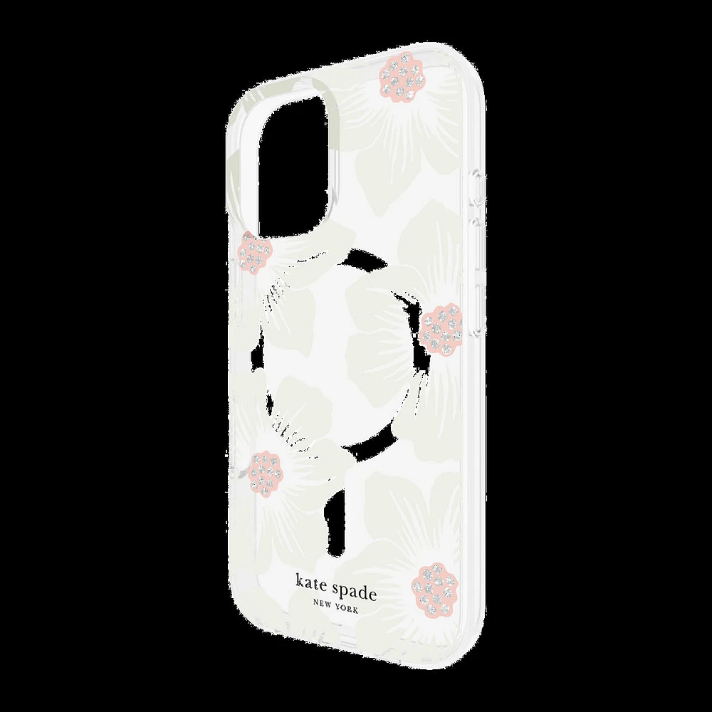 iPhone 16 Kate Spade Protective Prints MagSafe Case - Hollyhock Floral