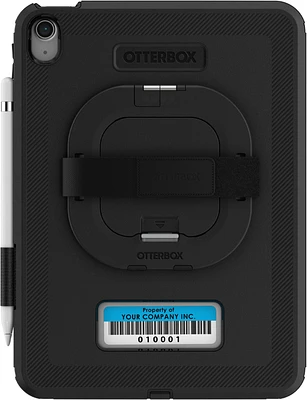 iPad 10.9 2022 Otterbox Defender Series Case with Kickstand/Handstrap - Black (Black Pro V2)