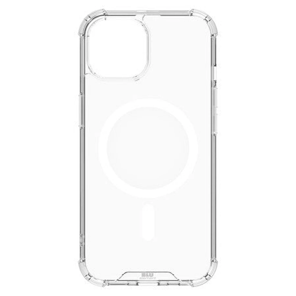 Blu Element BEDZWMSCIP15 Étui Robuste DropZone avec MagSafe Clear pour iPhone 15/14/13