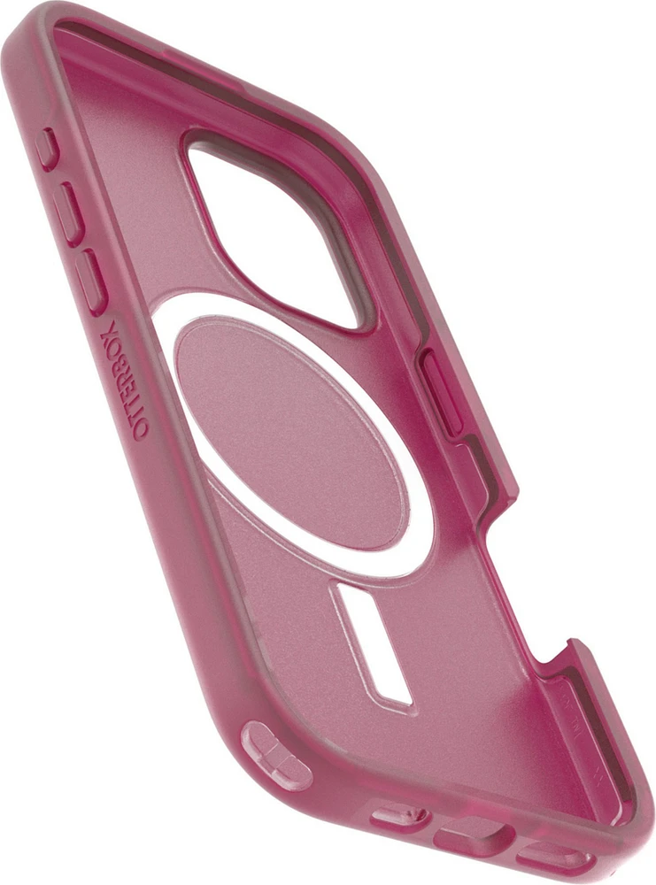 iPhone 16 Otterbox Symmetry Soft Touch w/ MagSafe Series Case - Pink - Glass Heart