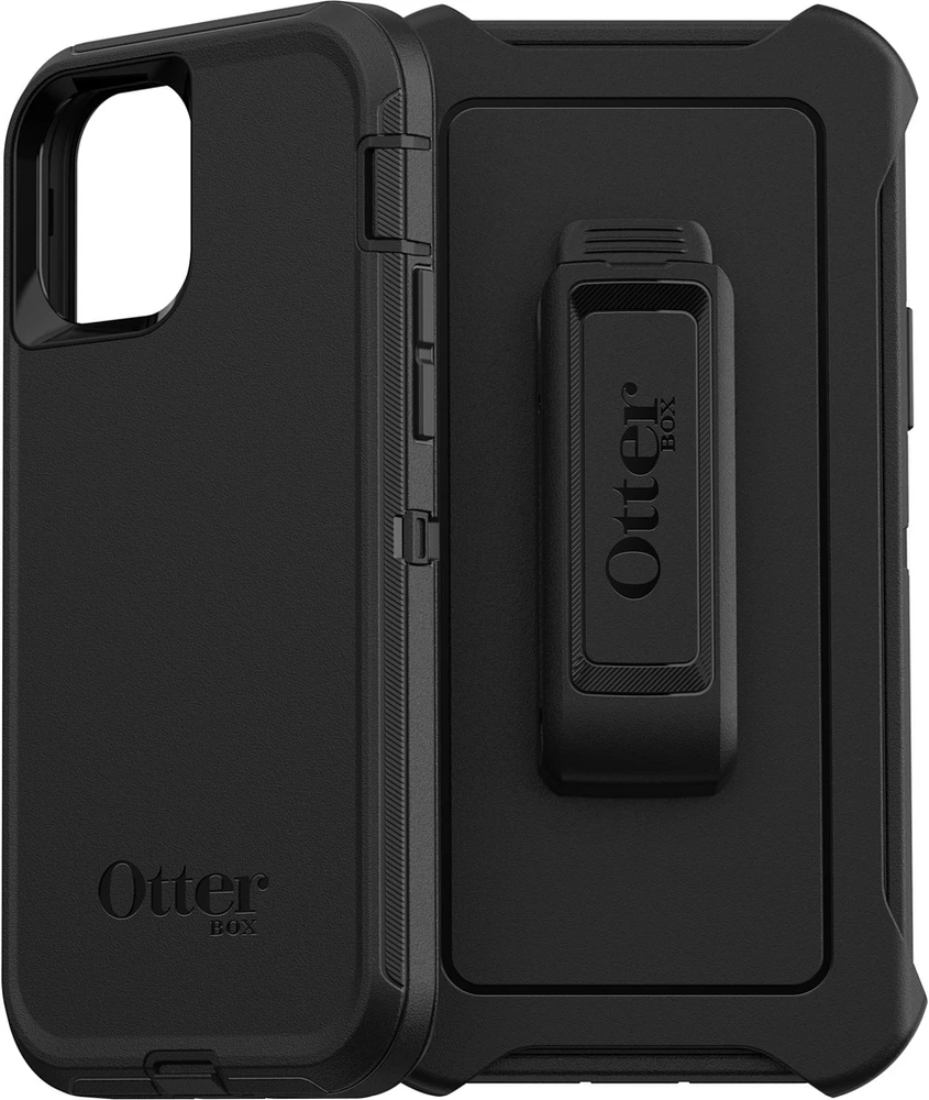 OtterBox - iPhone 12/12 Pro Defender Case - Black