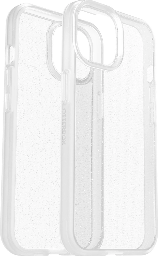 iPhone 15 Otterbox React Series Case - Clear/Silver (Stardust)