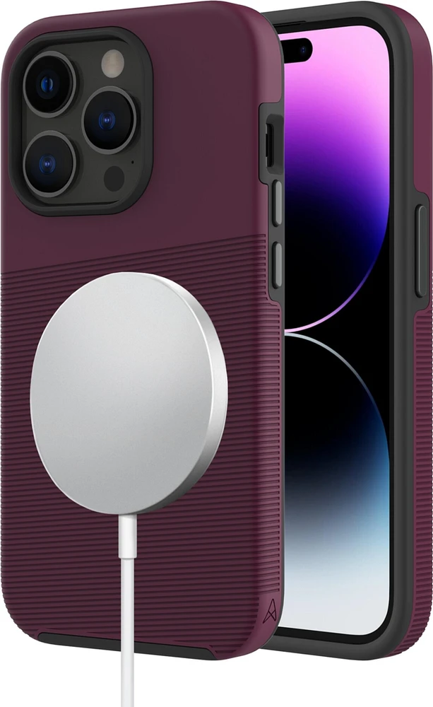 AXS Inc. - iPhone 14 Pro - PROTech Plus MagSafe Case - Sangria