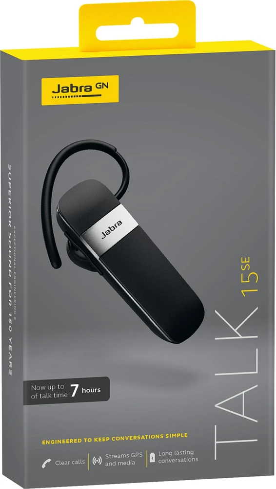 Jabra Talk 15 SE Bluetooth Headset - Black