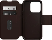 iPhone 15 Pro Otterbox Strada Leather Folio Case - Brown (Espresso)