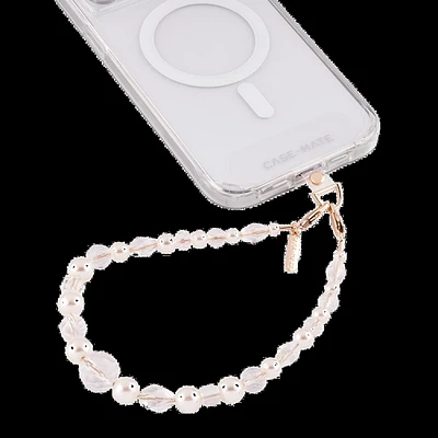 Universal Case-Mate Beaded Phone Wristlet - Crystal Pearl