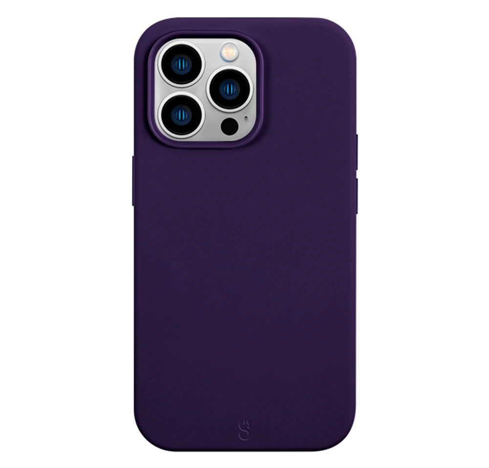 LOGiix - Silicone Case Vibrance Mag for iPhone 14 Pro Max - Midnight Purple