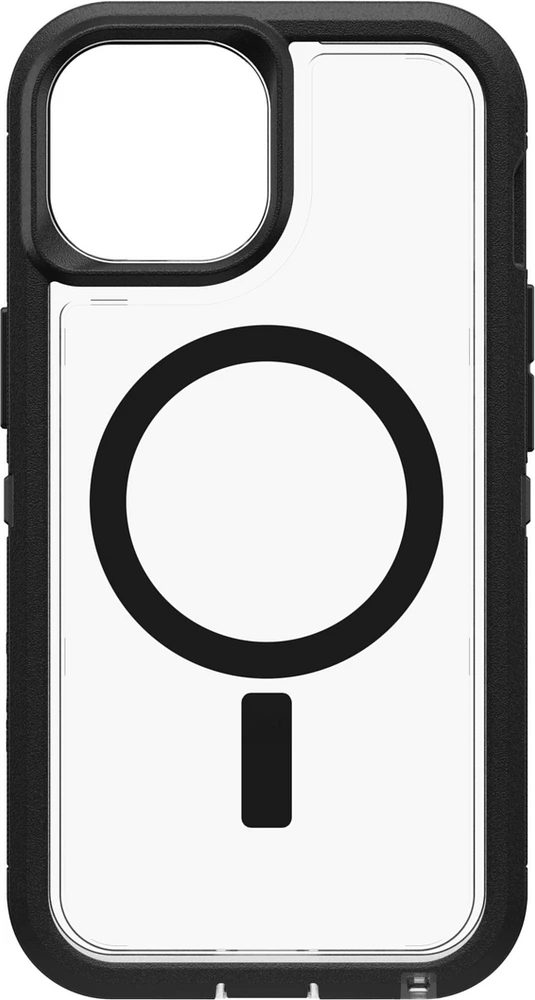 OtterBox - Defender Pro XT Clear Case for Apple iPhone 15  /  iPhone 14  /  iPhone 13 / IPSE2025 - Dark Side